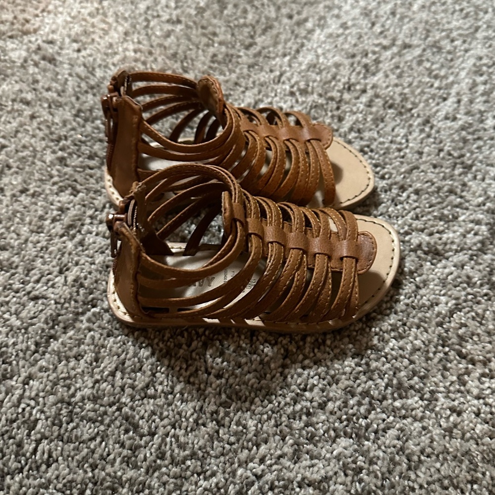 Kids Brown Gladiator Sandals